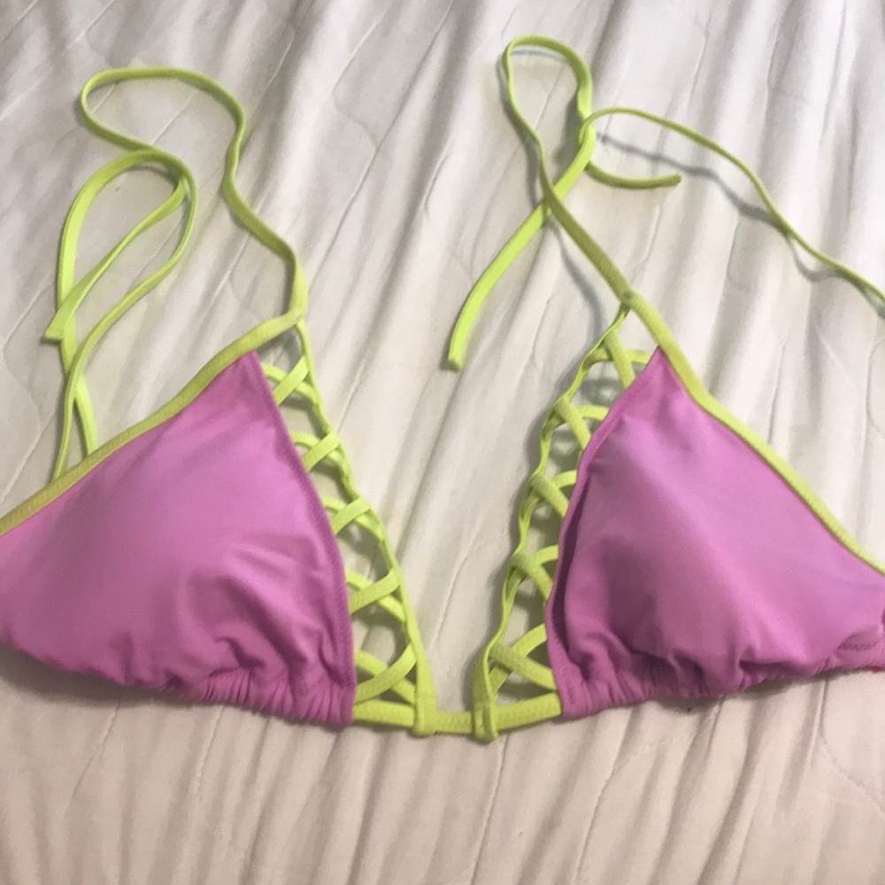 Victoria’s Secret Neon bikini top L
